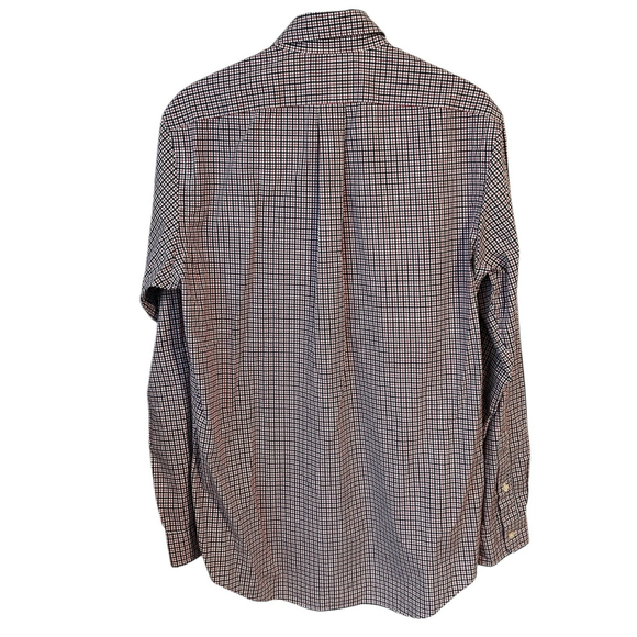 Ralph Lauren Button Up Shirt Mens M Long Sleeve Red White Blue Cotton Stretch - Picture 10 of 10